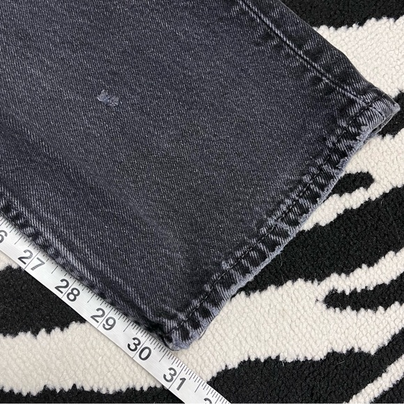 Levi’s 501 Button Fly Denim Jeans Washed Black Size 30 - Picture 8 of 8